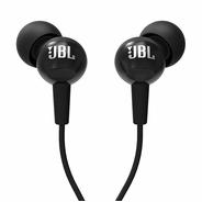 JBL C100SI In-Ear Headphones with Mic (Black)