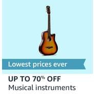 Musical Instruments Upto 70% OFF Musical Instruments Upto 70% OFF