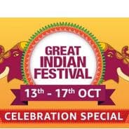 Amazon Great Indian Sale, Offers - 13th - 17th Oct. Amazon Great Indian Sale, Offers - 13th - 17th Oct.