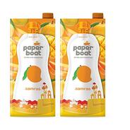 Paper Boat - Fruit Juice - Aamras - Mango Drink 1L (Pack of 2) Paper Boat - Fruit Juice - Aamras - Mango Drink 1L (Pack of 2)
