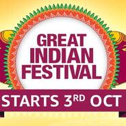 Amazon Great Indian Festive Sale Offers from 3rd Oct. Amazon Great Indian Festive Sale Offers from 3rd Oct.