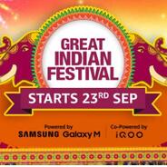 Amazon Great Indian Sale on 23rd Sept. Amazon Great Indian Sale on 23rd Sept.