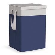 75L Laundry Basket for Clothes Laundry Bag Cloth Basket Non Woven Laundry Bags for Clothes Freestanding Clothes Storage Organizer for Bedroom Basket for Clothes Cloth Bin (Navy Blue)