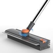 3 in 1 Bathroom Cleaning Brush with Wiper - Heavy Duty 52 inch Long Handle 360&deg; Rotate Floor Scrubber Brush, Tiles Cleaning, Floor Scrub for Kitchen and Bathroom Wall