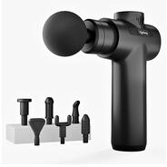 Lifelong LLGM109 Percussion Massage Gun for Pain Relief, Deep Tissue, 6 Speeds & 7 Massage Heads, Cordless, Quiet Operation for Neck, Shoulders, Back, Arms, Legs & Feet (Black)