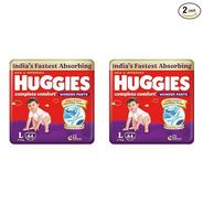Huggies Baby Diaper (L, 64 Count) (Pack Of 2) @750.
