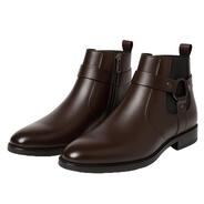Kraasa Basalt Chelsea Boots for Man | Zip-Up Slip-On Ankle Boots