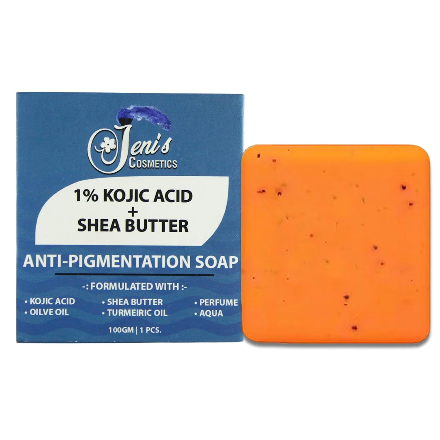 1% Kojic Acid Scrub Treatment Soap (1 Pcs) with Alpha Arbutin, Lactic Acid & Niacinamide | For Pigmentation, Dark Spots