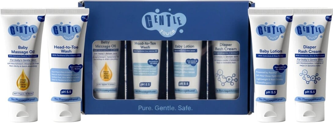 [100 % coins back ]. Gentle Touch Baby Essentials Trial Kit | & more