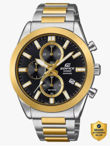 100% Supercoins Back: CASIO EDIFICE Analog Watch - For Men ED667 (EFB-710SG-1AVUDF)