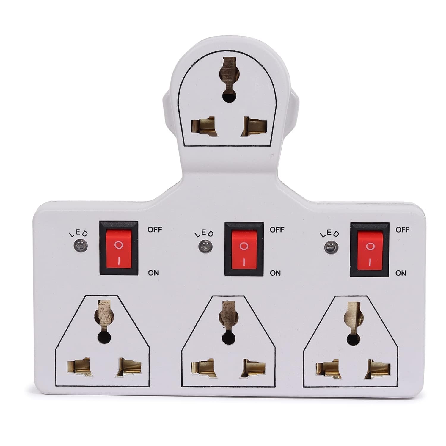 4 Universal Socket 3 Switch Multi Plug Extension Board/Multiplug_AB