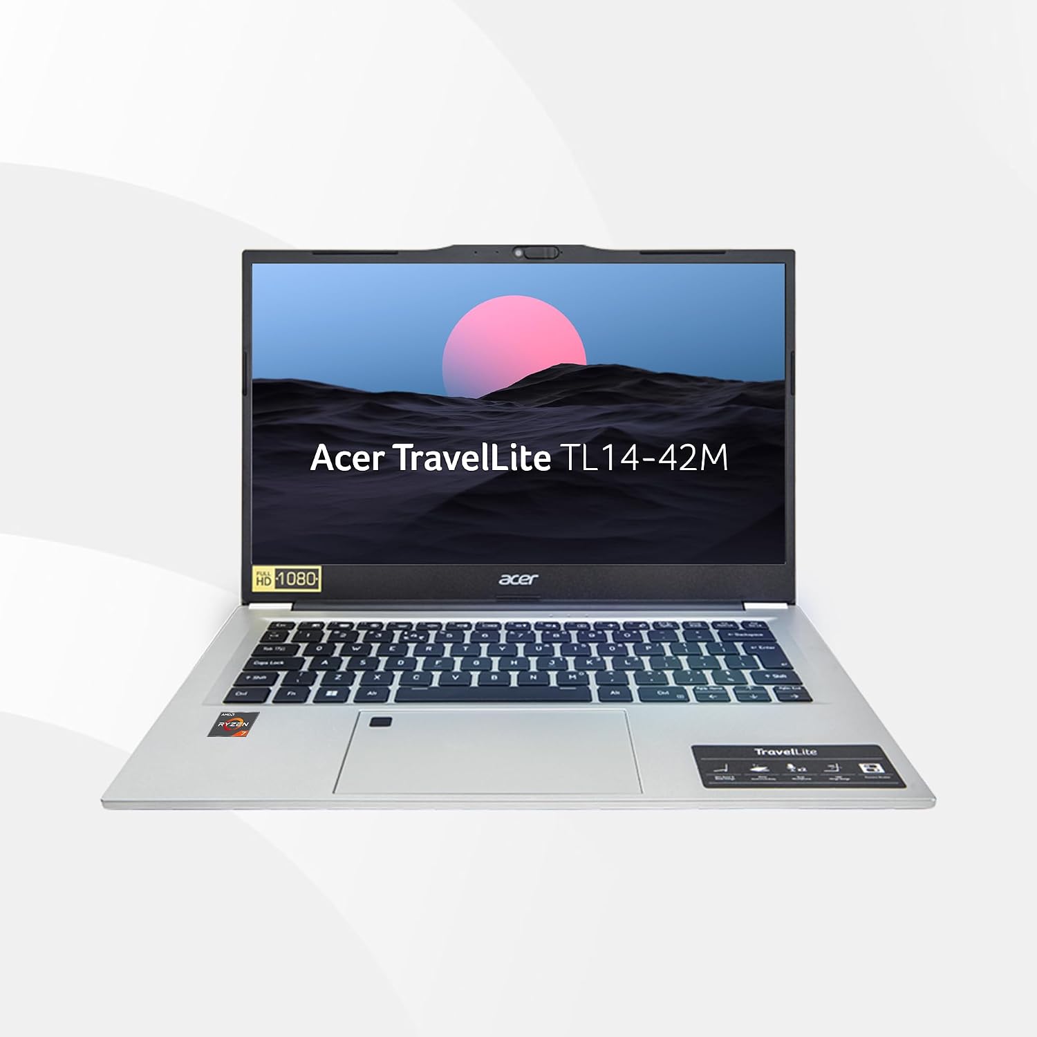 acer AMD Ryzen 7 7730U Processor, 16GB DDR4 RAM, 512 GB SSD, Full HD IPS, 14"/35.56 cm, Windows 11 Home, Silver, 1.38 kg