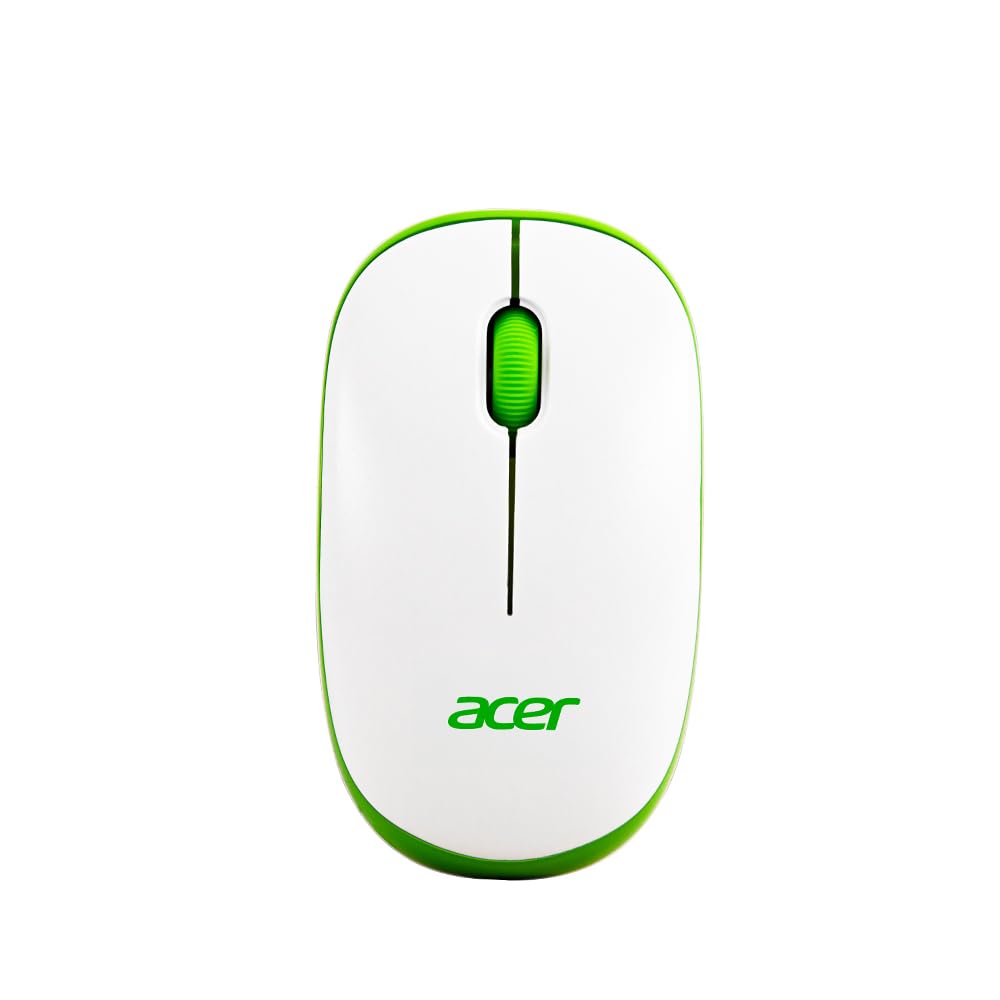 acer Flow Wireless Mouse | 1600 DPI Optical Sensor | 2.4GHz Wireless with USB Nano Receiver | Ergonomic Lightweight Desi