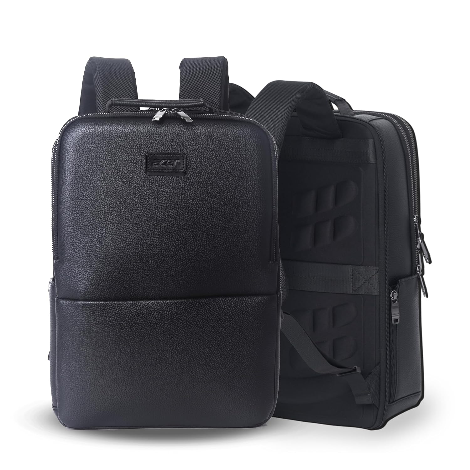 Acer Professional Laptop Backpack 15.6" for Men, Women, Boys, Girls | Premium bags for Gift- Sleek PU Design, USB Chargi