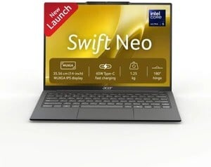 Acer Swift Neo AI PC Intel Core Ultra 5 125H - (8 GB/512 GB SSD/Windows 11 Home) SFN14-55 Notebook (14 inch, Steel Gray
