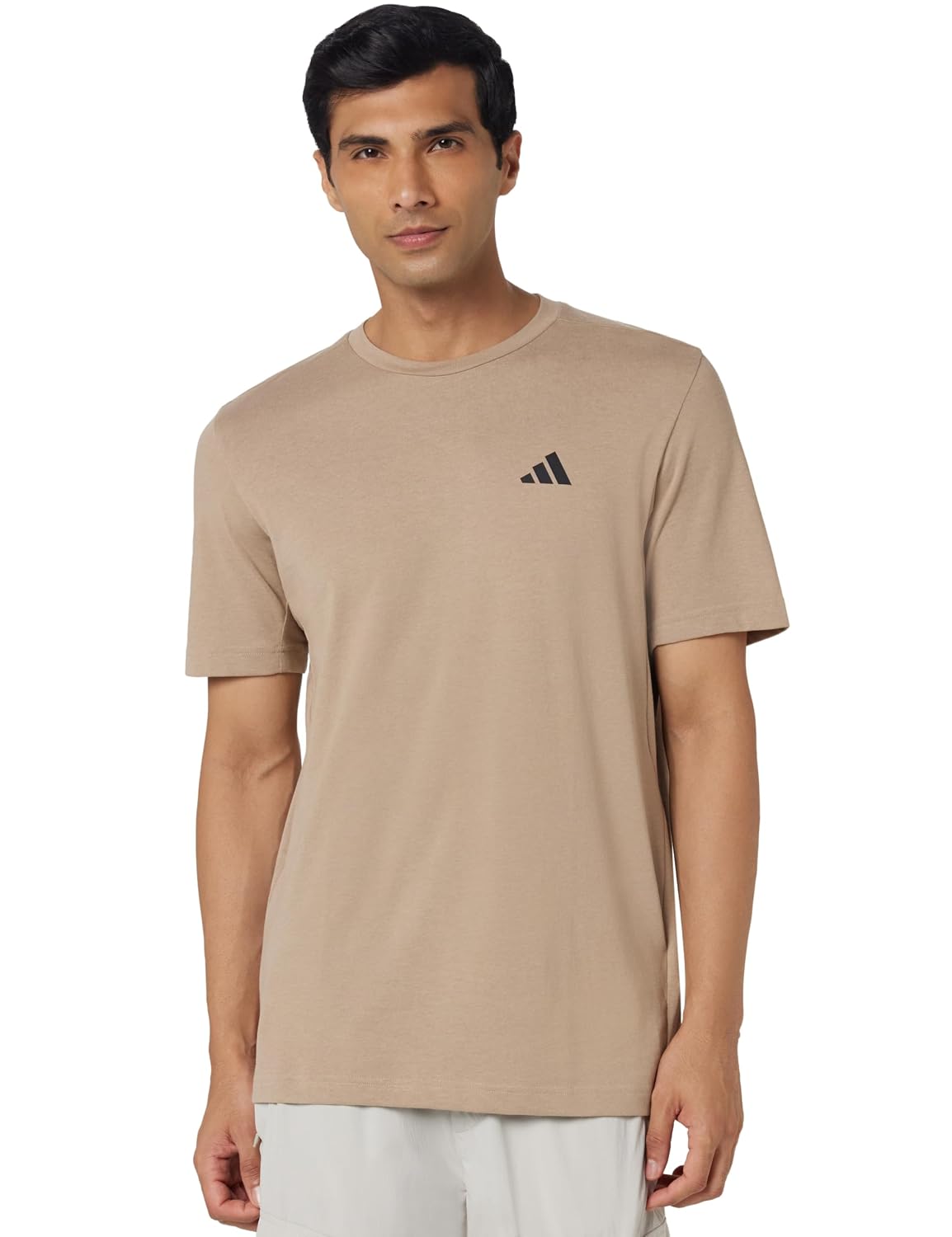 adidas Men's Polyester Geometric Regular Fit T-Shirt