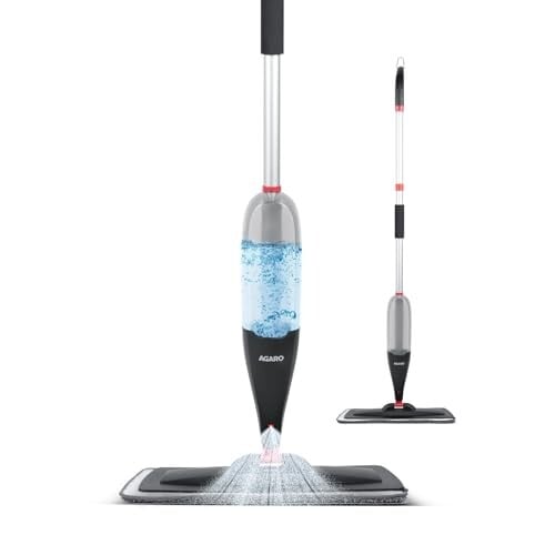 AGARO Delite Spray Mop for Dry and Wet Floor Cleaning with Washable Microfiber Pad - with 800ml Refillable Bottle