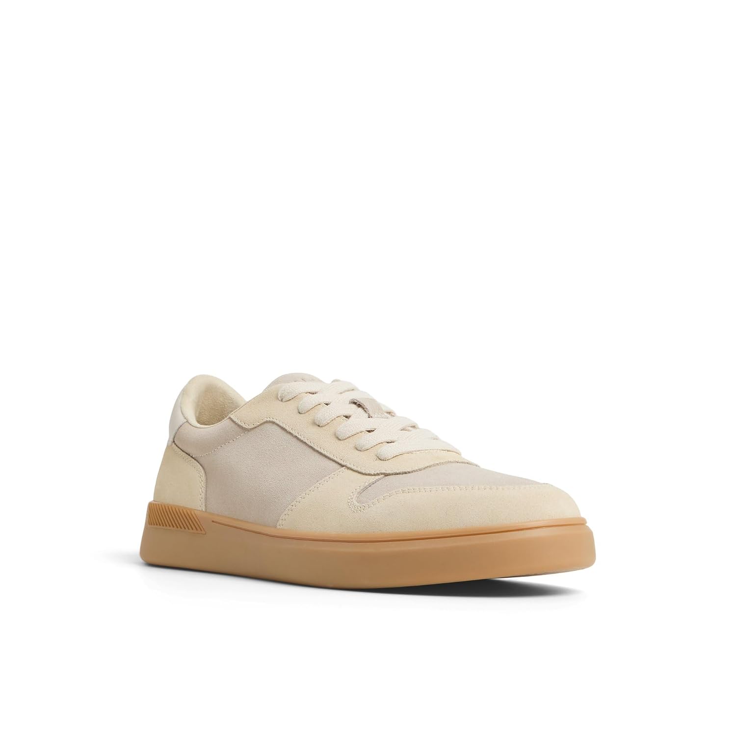 Aldo retrosneaker Men's Beige Leather Sneakers Size: 7 UK
