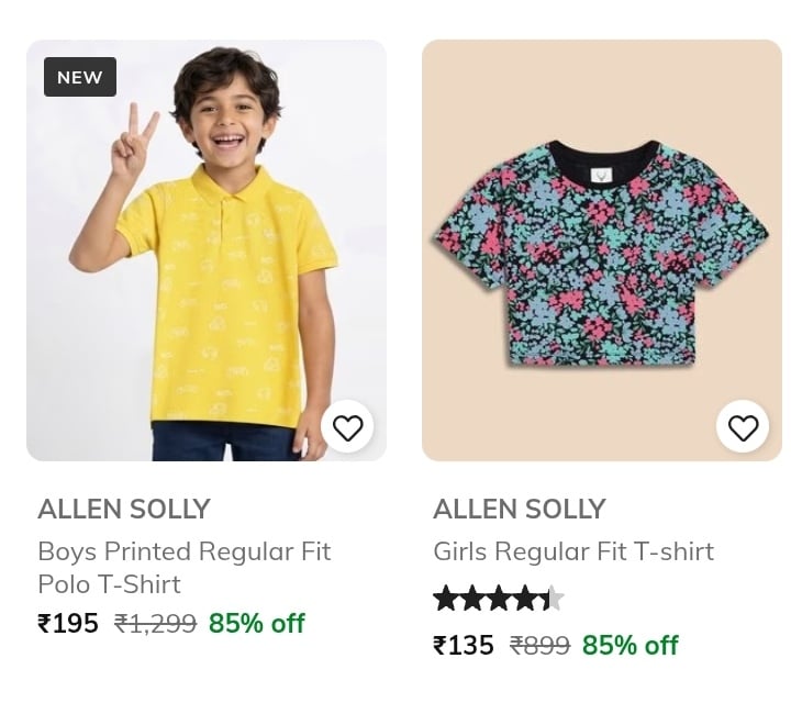 Allen Solly Boys & Girls Up to 85% Off