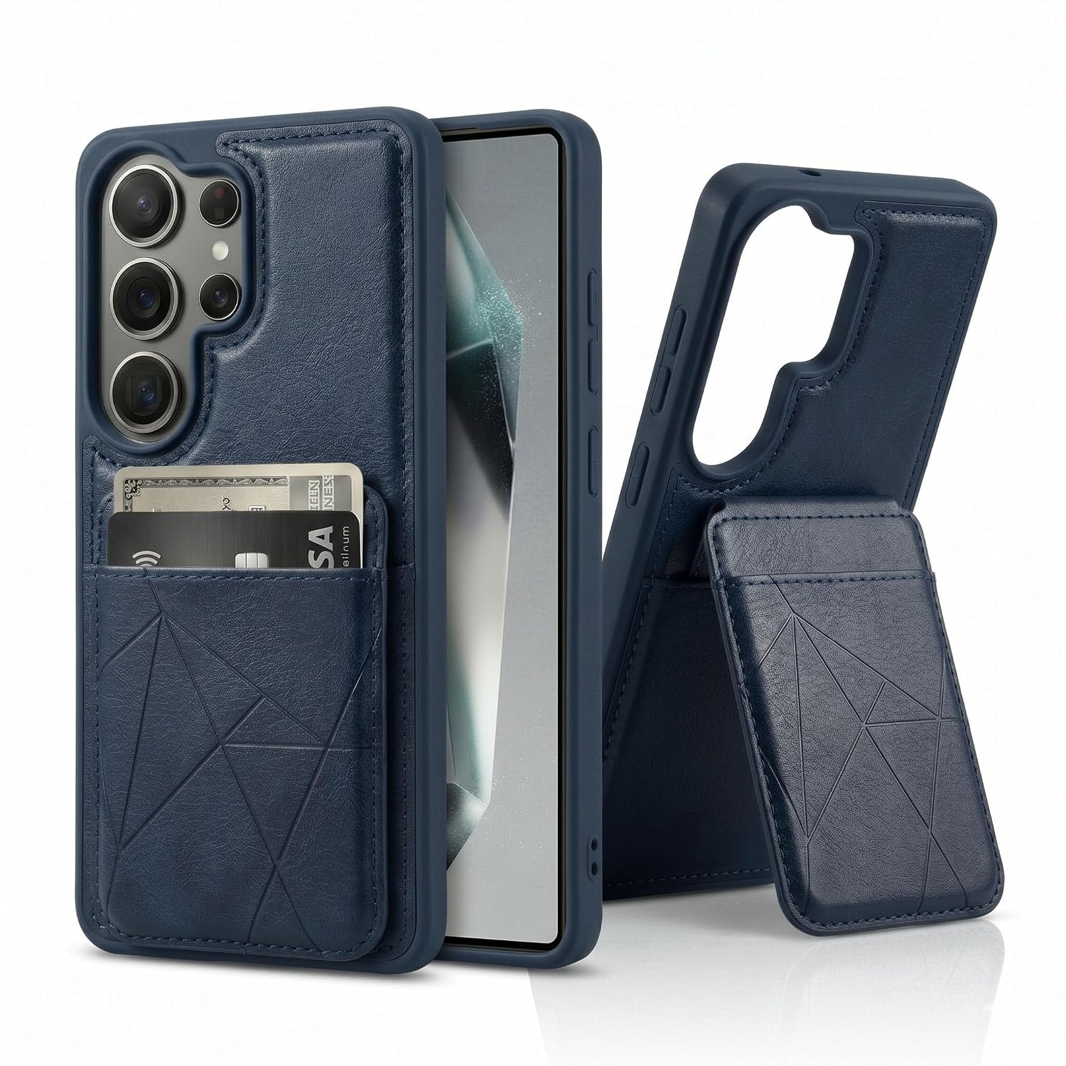 Amazon: amazon basics Premium Vegan Leather Back Cover with Card Holder and Integra @ Rs. 185 (87% Off)