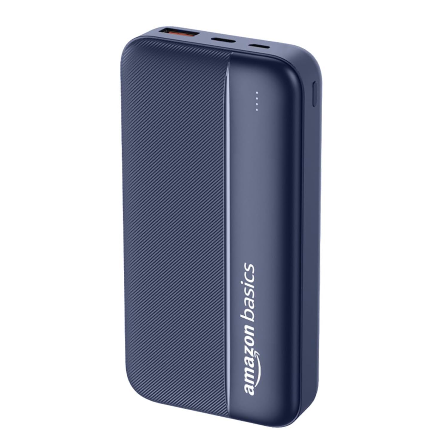 Amazon Basics 20000 mAh Power Bank | 22.5W Fast Charging | Dual Output & Input | Charge 3 Devices Simultaneously | for S