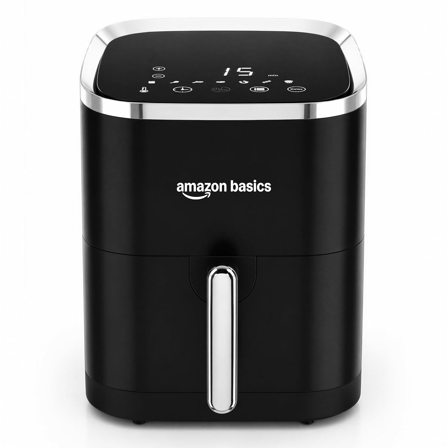 Amazon Basics 3.5L Electric Air Fryer | 1200 W | Temp. Settings Up to 200&deg;C | Touch Control Display | Black|BIS Certifie