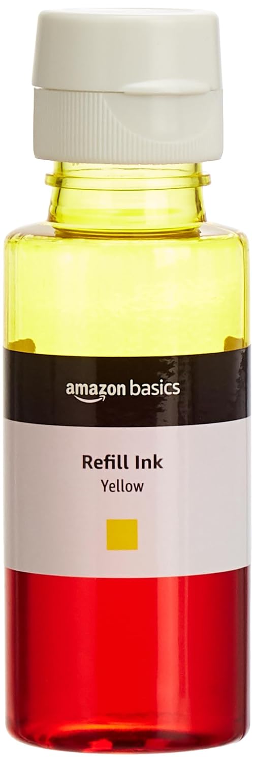 Amazon Basics GT52 Ink Bottle, Yellow, 70ml
