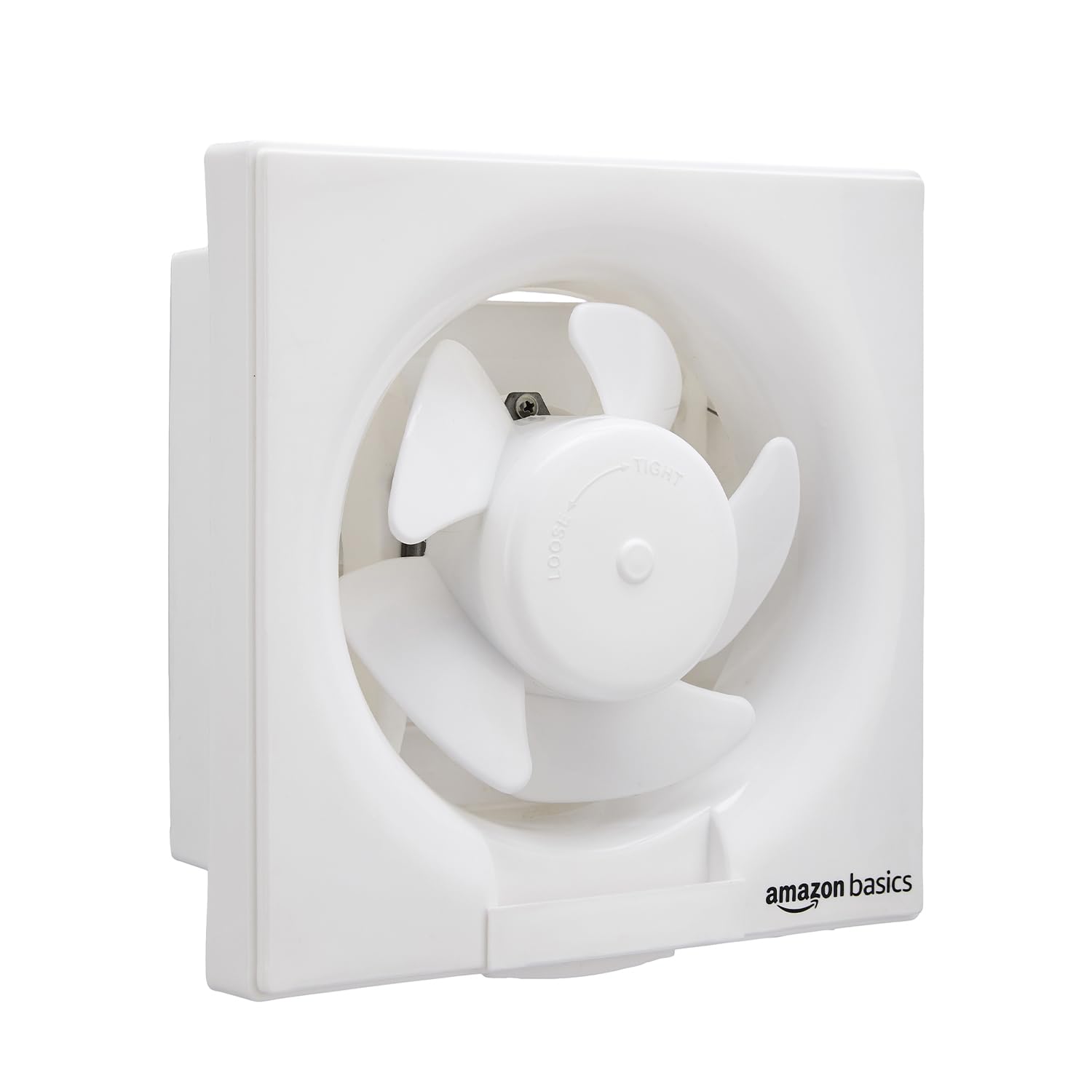Amazon Basics Ventilation 6" Fan | 30W | 5 Blades | 150 mm | 5.6 dB Low Noise | Window Mount | Wall Switch Control | Whi