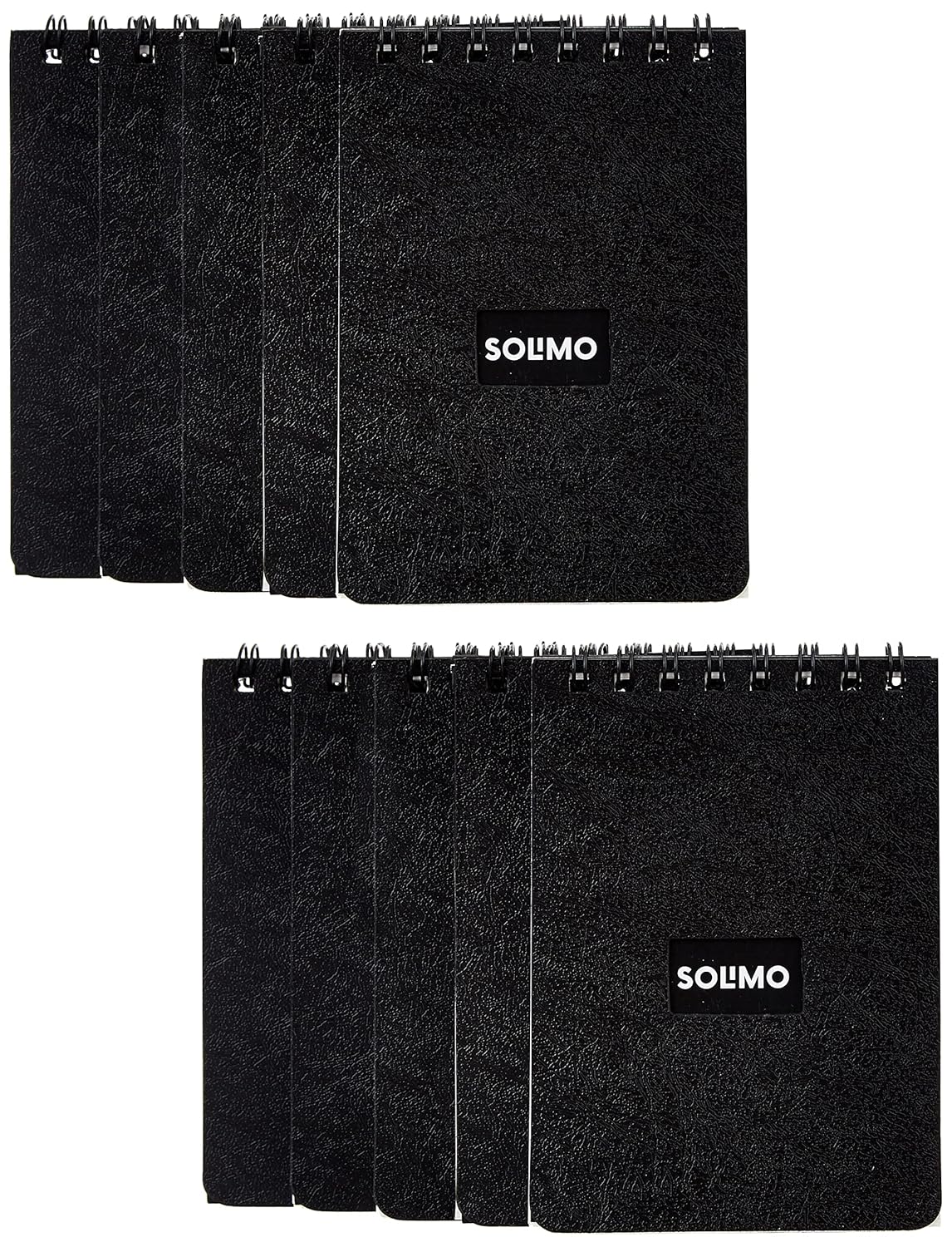 Amazon Brand - Solimo Wirebound Pocket Size Notebook, A7 Size, 90 Pages,Single Ruled, 70 GSM Paper Amazon's Choice