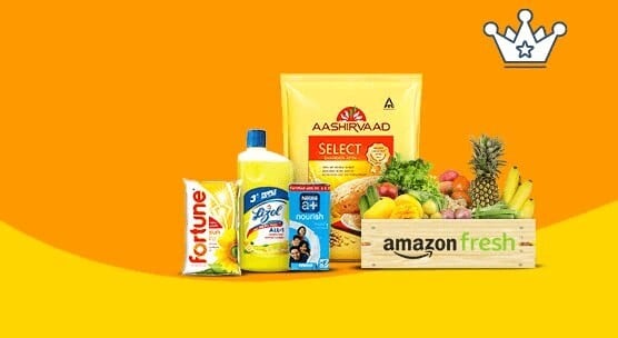 Amazon fresh: Flat Rs. 300 back on mov of Rs. 2799
