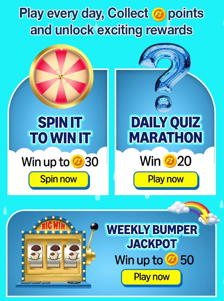 Amazon Funzone FZ Points Games, Collect & Unlock Rewards