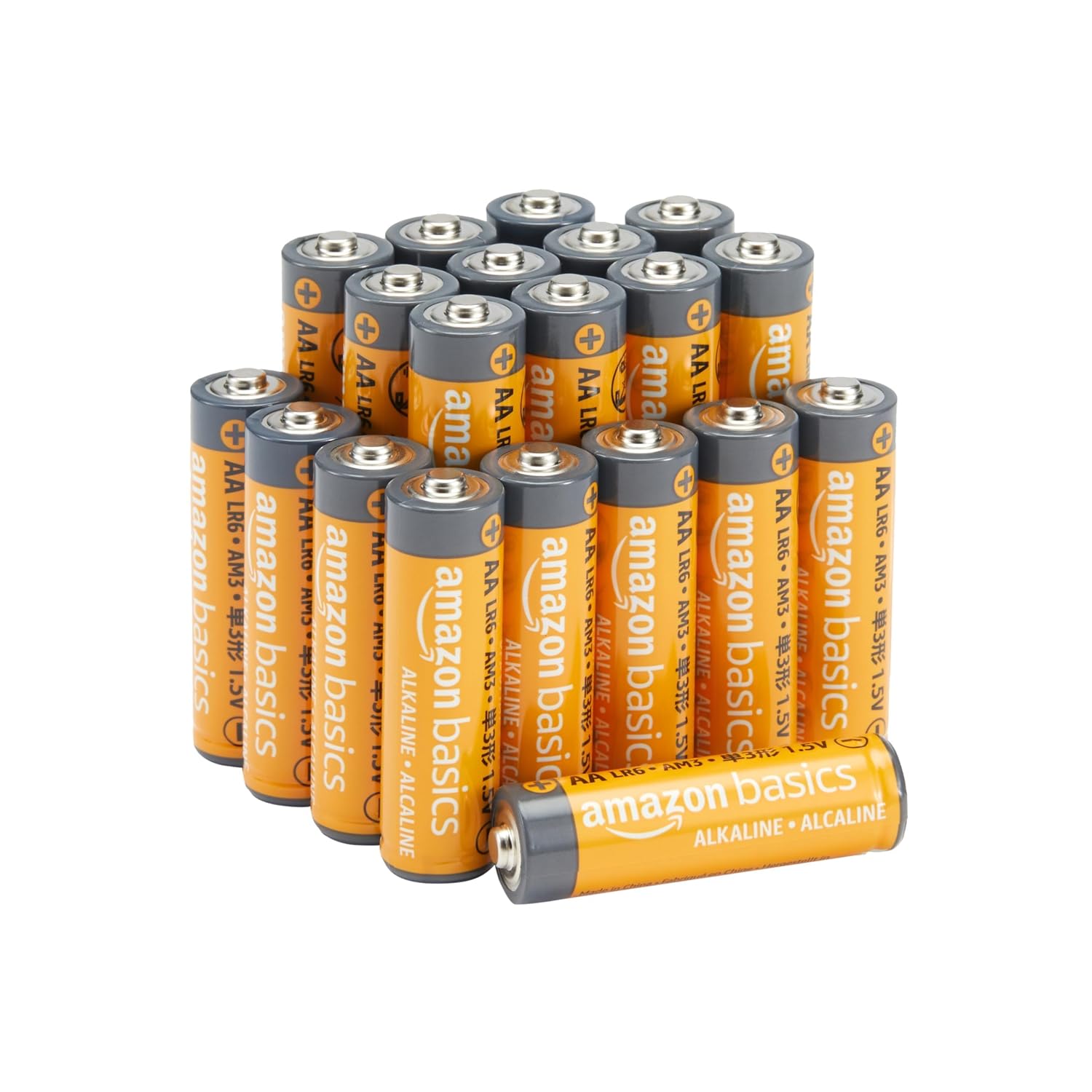 AmazonBasics AA Performance Alkaline Non-rechargeable Batteries (20-Pack)