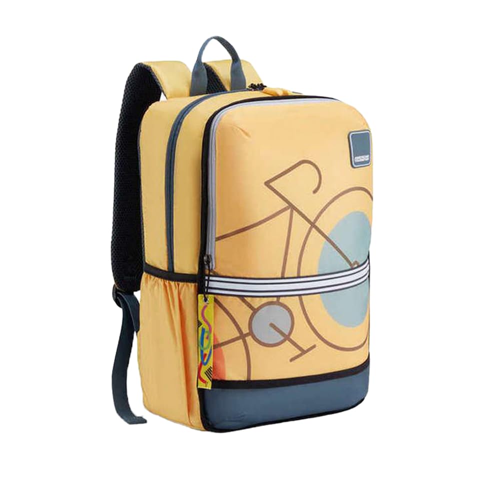 American Tourister Aleo 3.0, 20L Volume 3 Compartment School Backpack with Front Organizer and Spacious Interiors for Gi
