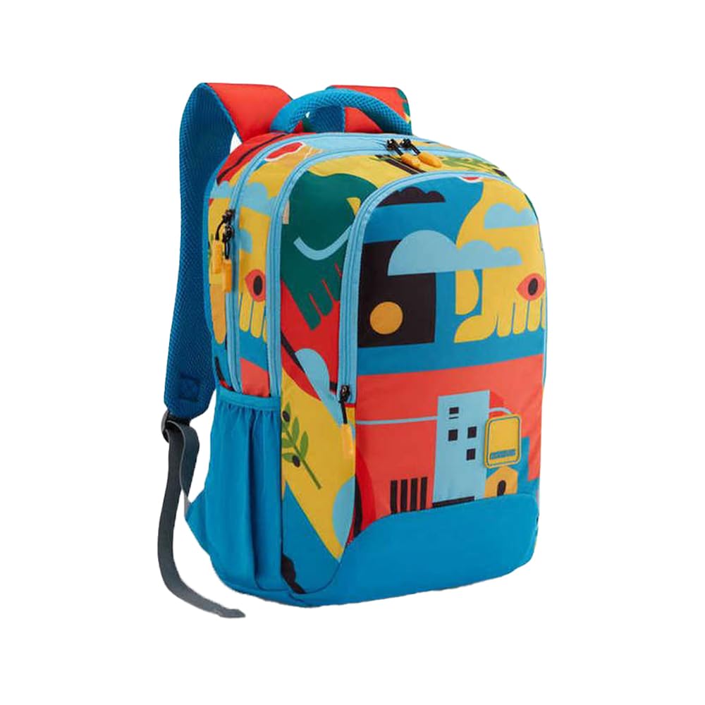 American Tourister Quad 3.0 Style 01 33.5L School & College Backpack (Legion Blue)