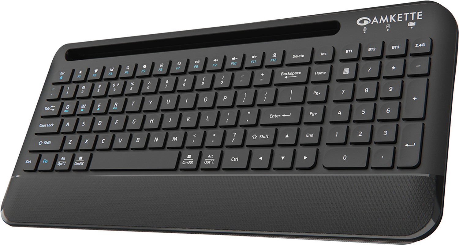 AMKETTE Optimus Pro Max 4 in 1 Bluetooth, Wireless Standard Laptop Keyboard
