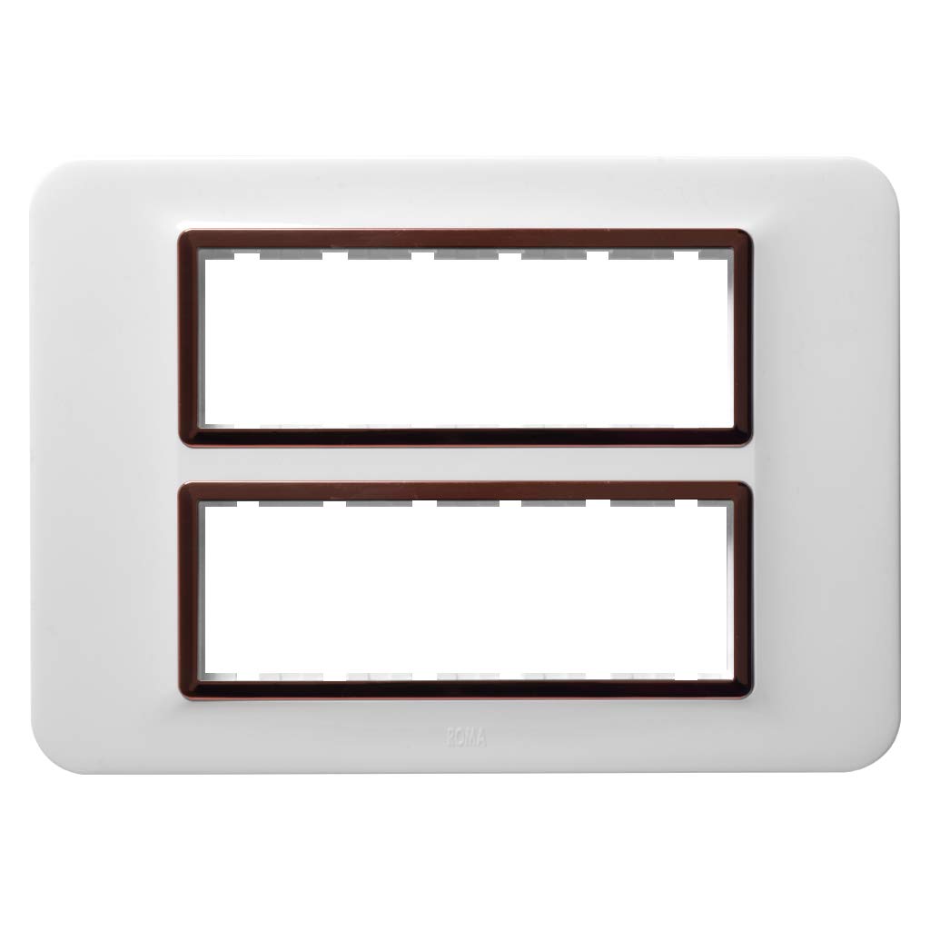 Anchor By Panasonic 66912BA Roma Urban Modular Polycarbonate 12M Square (Brushed Aluminium, Pack of 5)