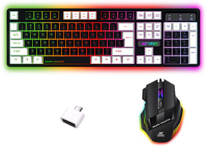 Ant Esports KM1410 Wired Gaming Keyboard and Mouse Combo Set (Black)