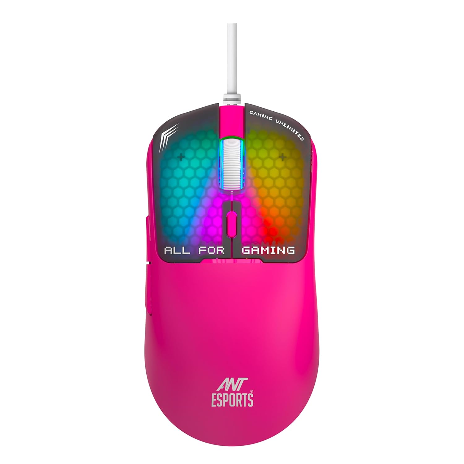 Ant Esports Virtus100 Wired RGB Gaming Mouse | Light Weight |6D Durable Buttons | High Performance Up to 12800 DPI 1000H