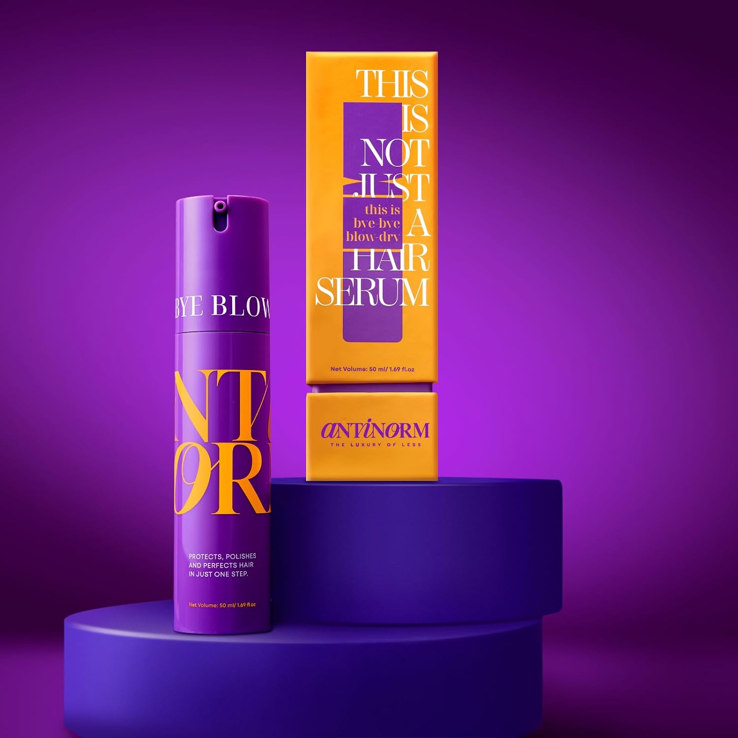 Antinorm Bye Bye Blow Dry Hair Serum | Frizz Control & Shine | 50ml