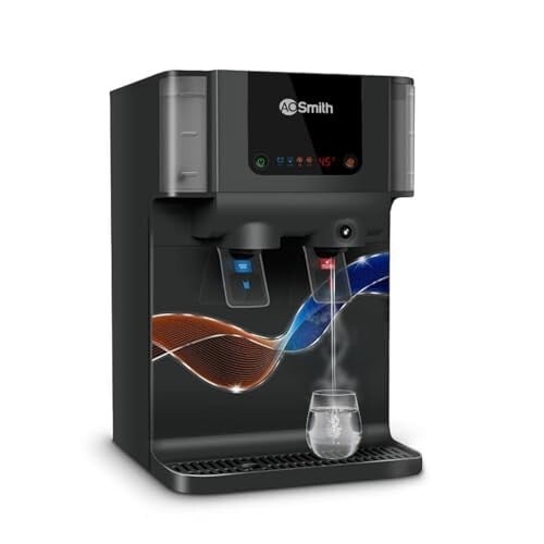AO Smith Z9 Pro Black RO Water Purifier For Home | Ambient & Instant Hot | Copper + Alkaline Water Filter | 100% RO Puri