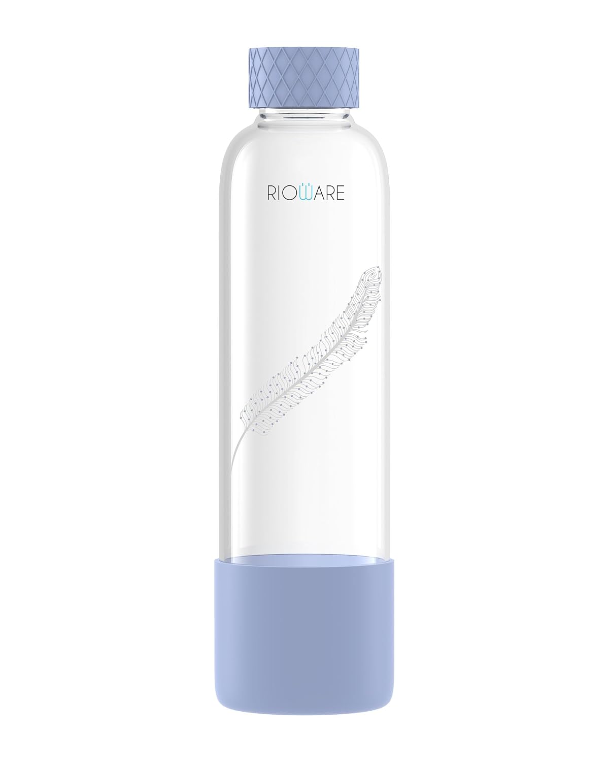 Rioware Purifa Pro 750ml Glass Water Bottle | Leak-Proof