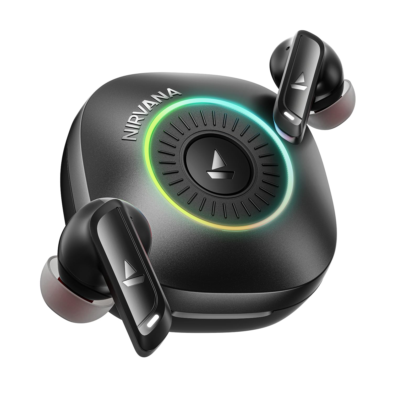 boAt Nirvana Crown TWS Earbuds | 50dB ANC, Spatial Audio, Haptic Feedback, 6-Mic ENx