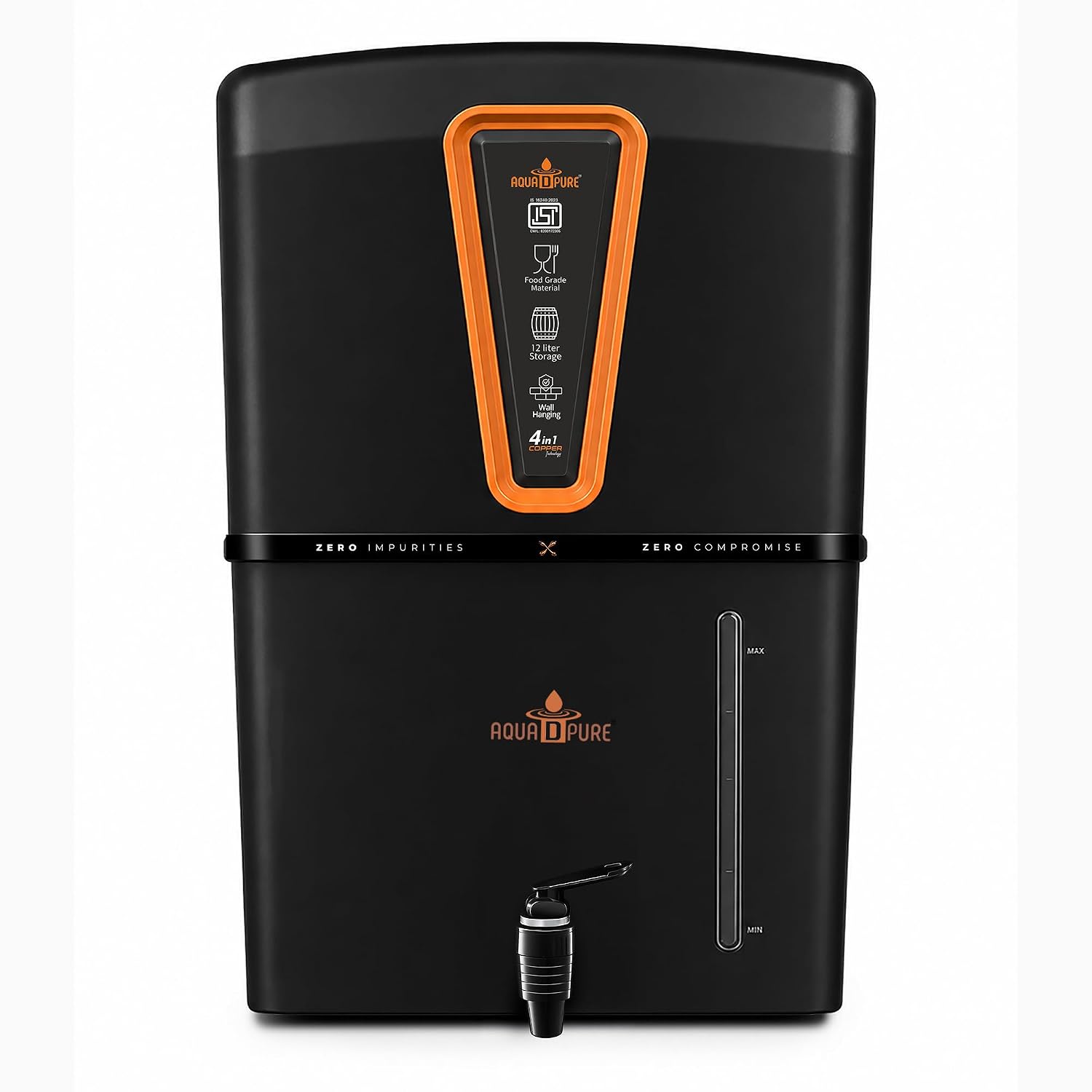 AQUA D PURE Copper RO Water Purifier | 12L Storage | RO + UV + UF