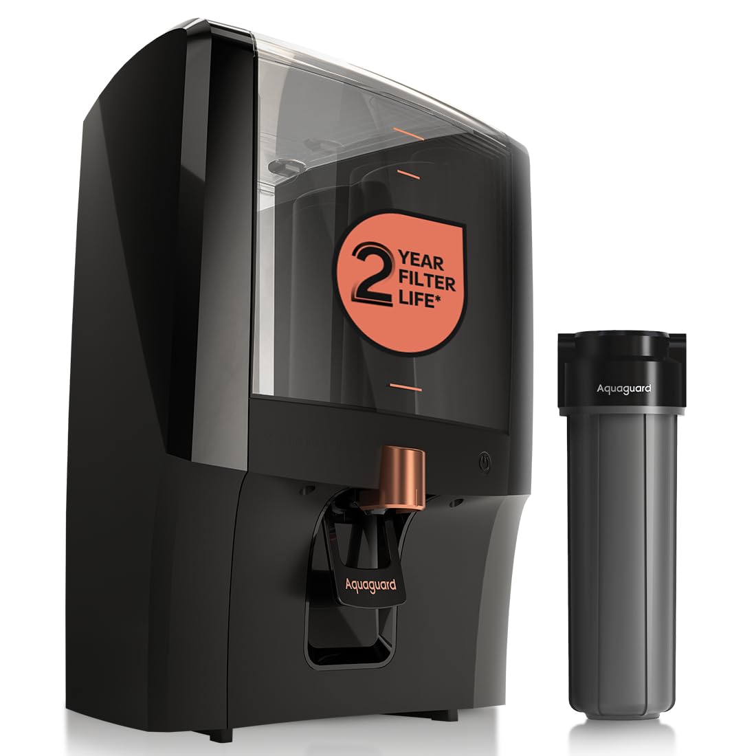 Aquaguard Enrich Aura 2X Aquasaver RO+UV+Copper | Needs No Service for 2 Years