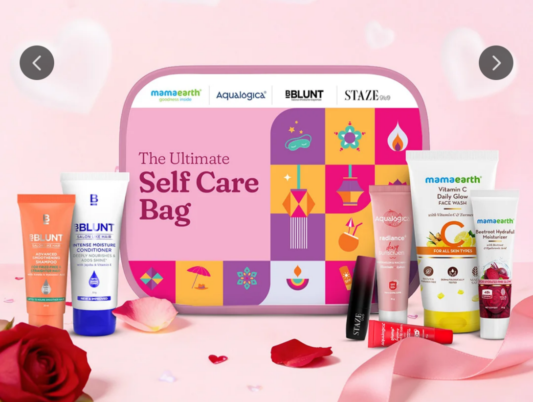 Aqualogica Self Care Essentials Gift Set with Vanity Bag
