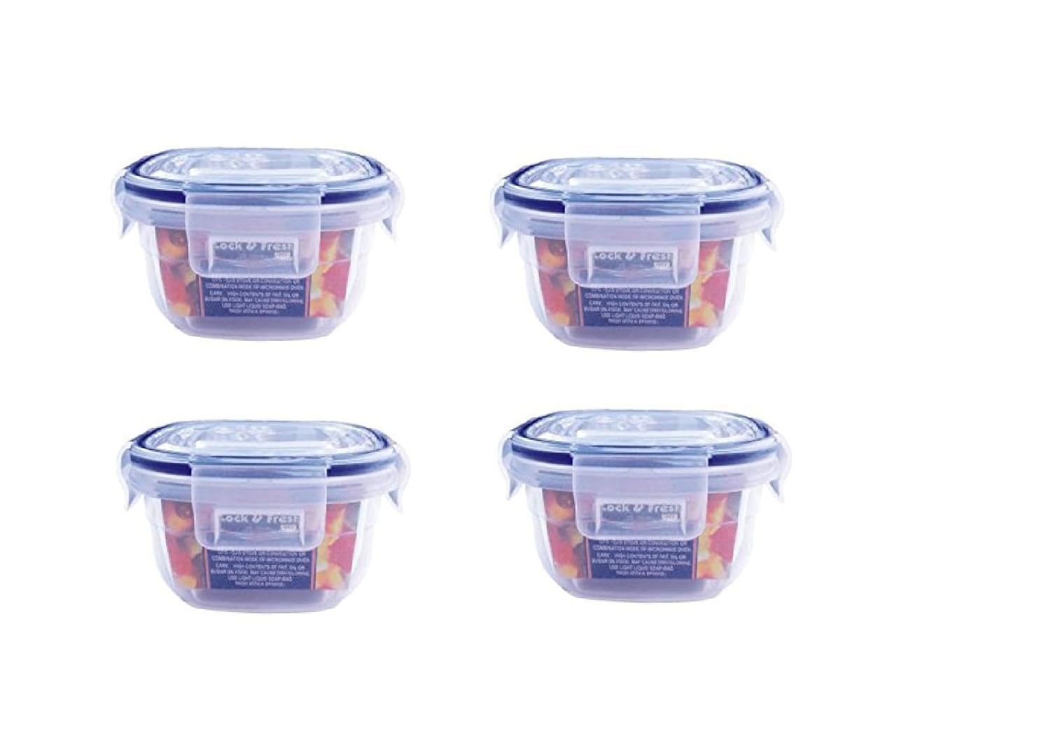 Aristo Lock & Fresh 112 Plastic Storage Container - 300 ML - Set Of 4