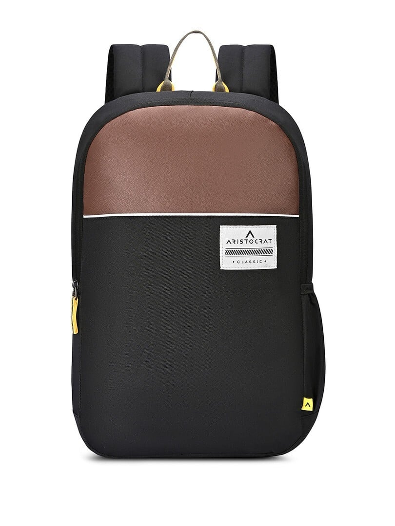Aristocrat Lava Black 17 Inch Compatible Laptop Backpack With 2 Compartments 25L