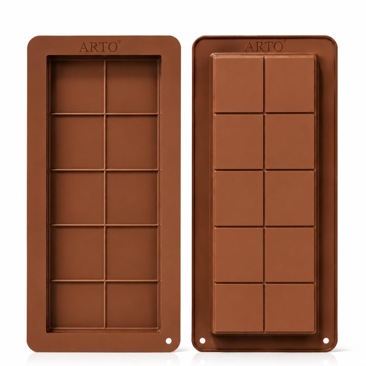 ARTO Non-Stick Silicone Kunafa Bar Mold - Food Grade Deep Mold for Dubai Chocolate, Pistachio Bars & Candy - Perfect for