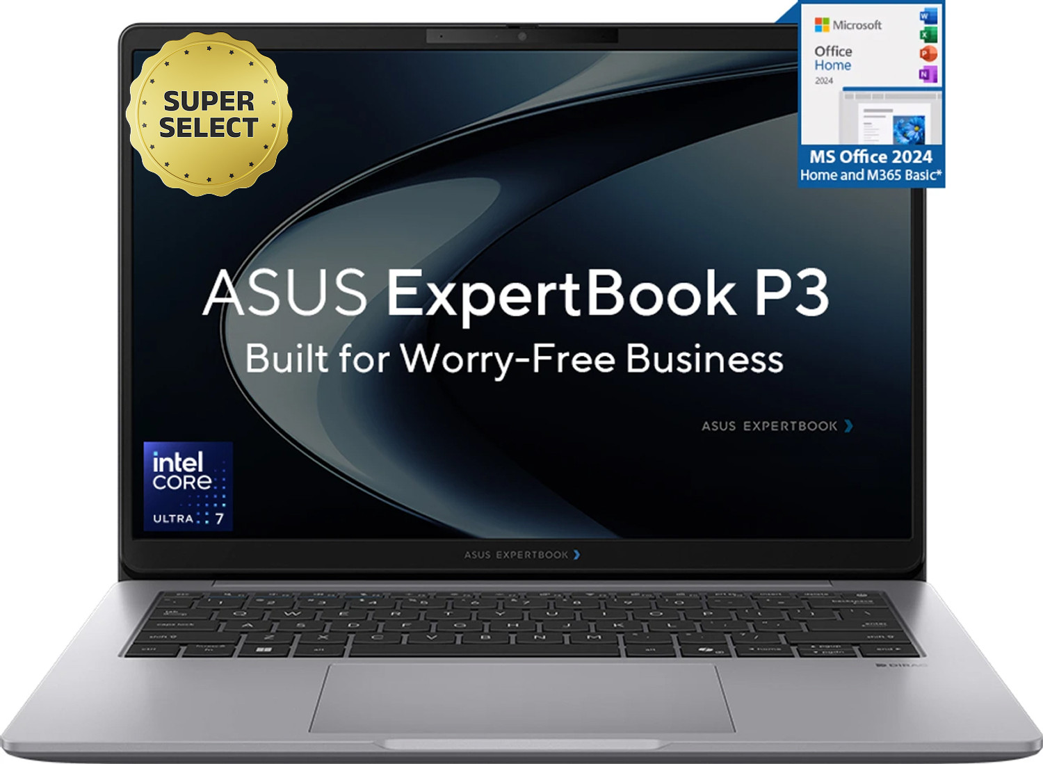 ASUS ExpertBook P3 AI PC IR Cam with 1 Yr ADP Intel Core Ultra 5 225H - (16 GB/512 GB SSD) 14" Laptop