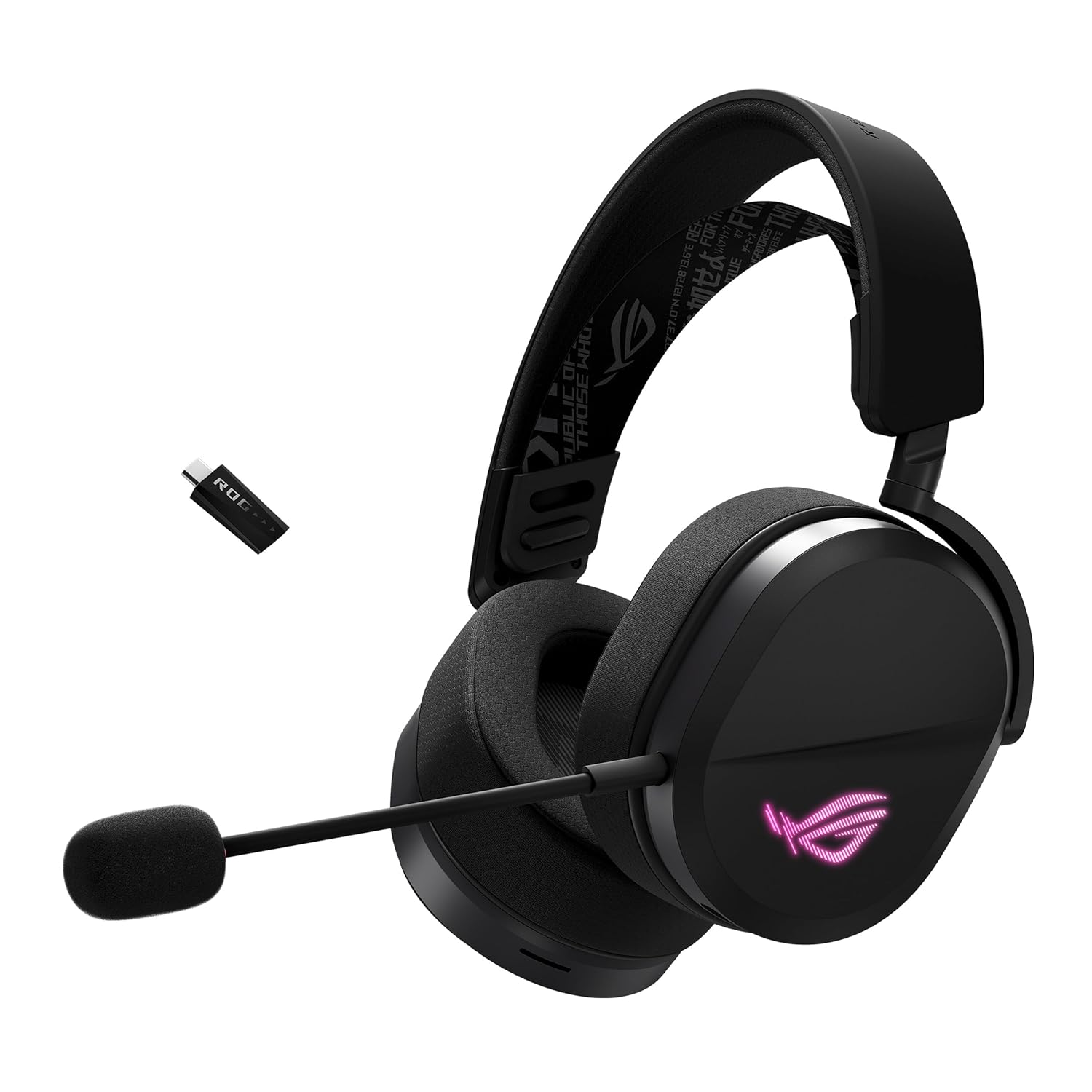 ASUS ROG Pelta Wireless Gaming Headset (BT, ROG SpeedNova 2.4GHz, USB-C, Lightweight 309g, 50mm ROG Titanium-Plated Driv